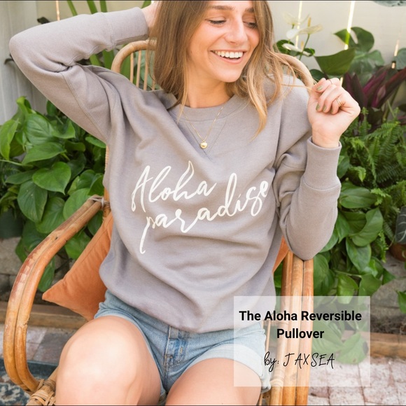 Aloha Reversible Pullover Sweater - Picture 1 of 9